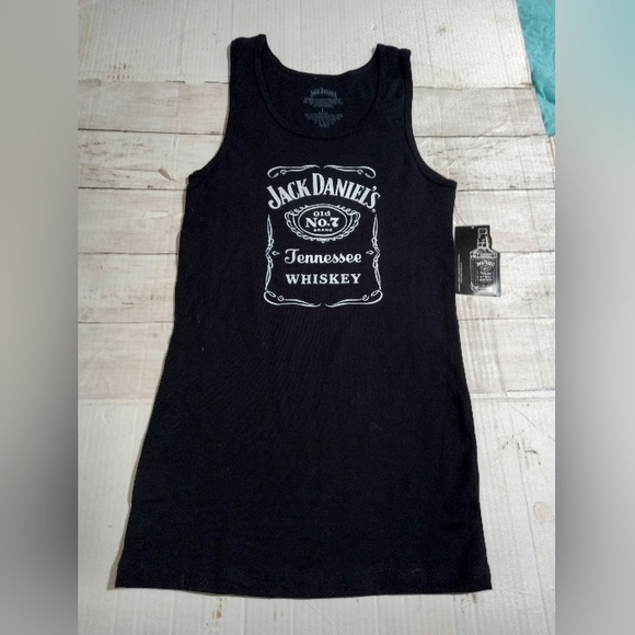 ⭐JACK DANIEL'S XTRA LONG TANK TOP WOMEN'S SIZE LARGE NEW WITH TAGS - Picture 4 of 6